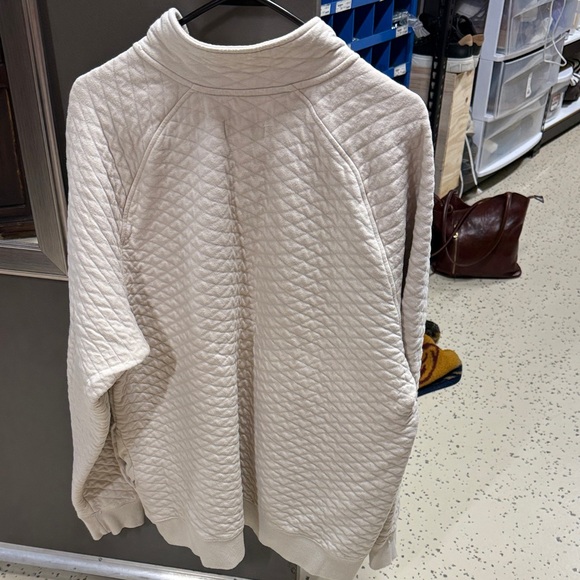 Goodfellow & Co Men's Off-White Quilted Sweater - Picture 3 of 4